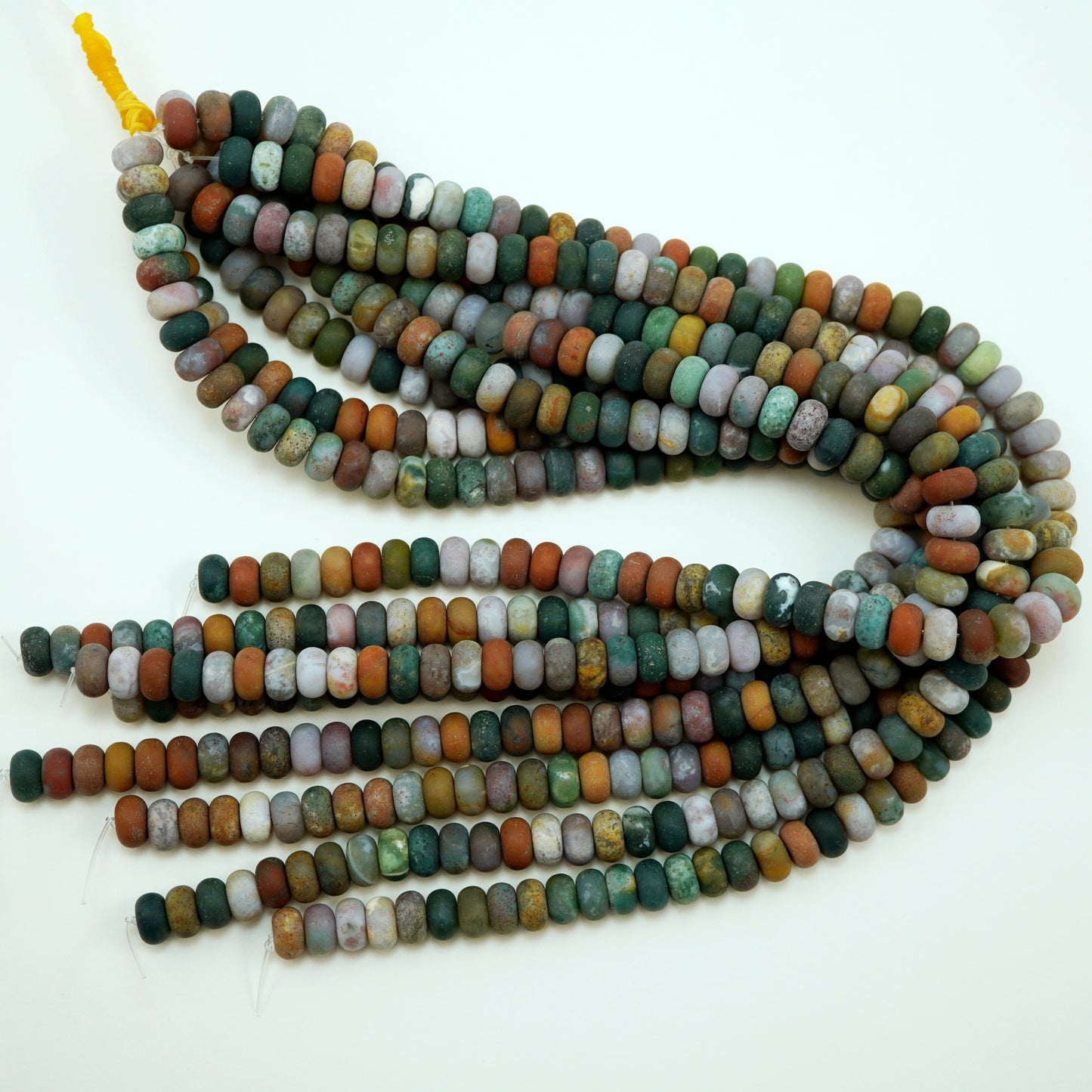 Fancy Jasper (Rondelle)(Matte)(6mm)(8mm)(10mm)(16"Strand)
