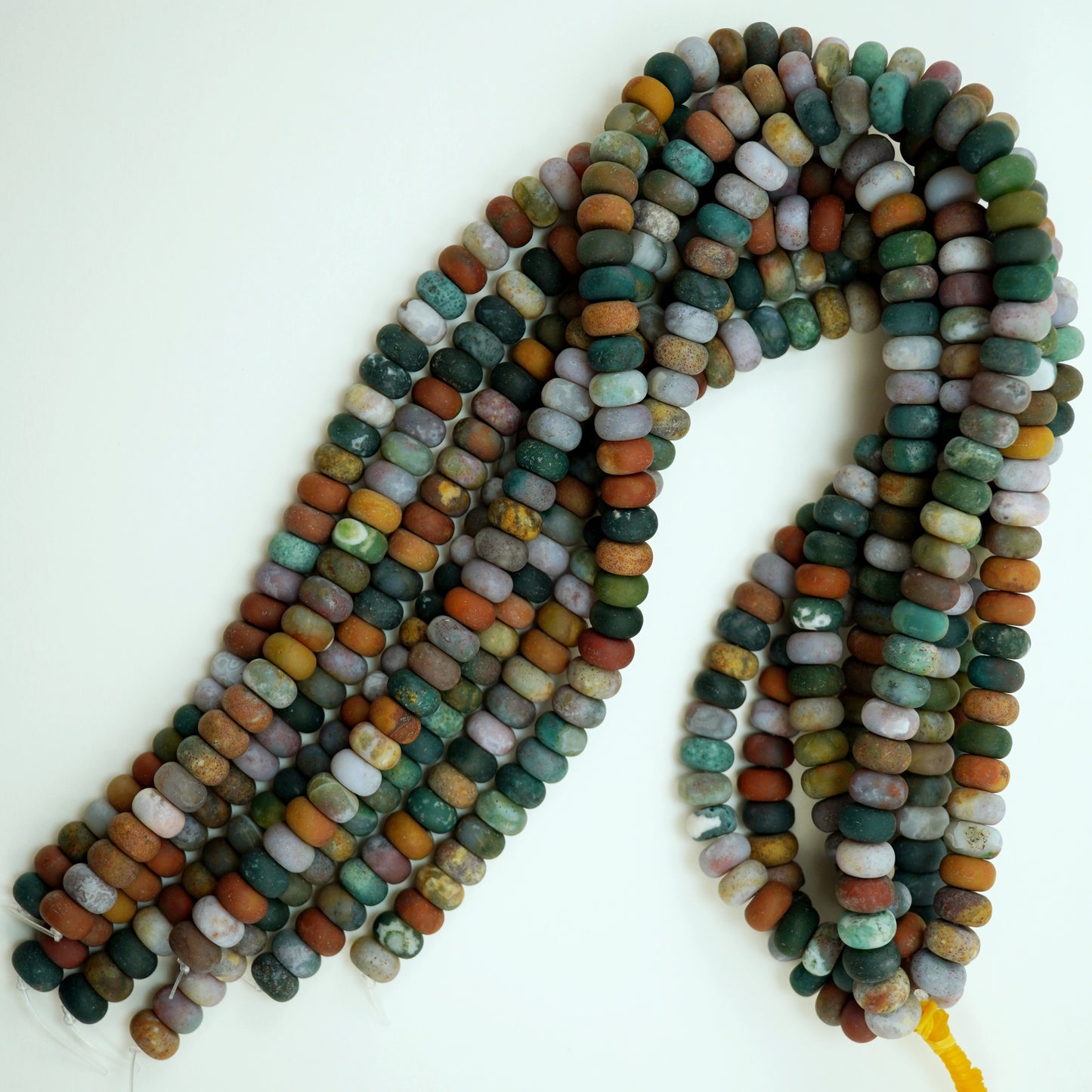 Fancy Jasper (Rondelle)(Matte)(6mm)(8mm)(10mm)(16"Strand)