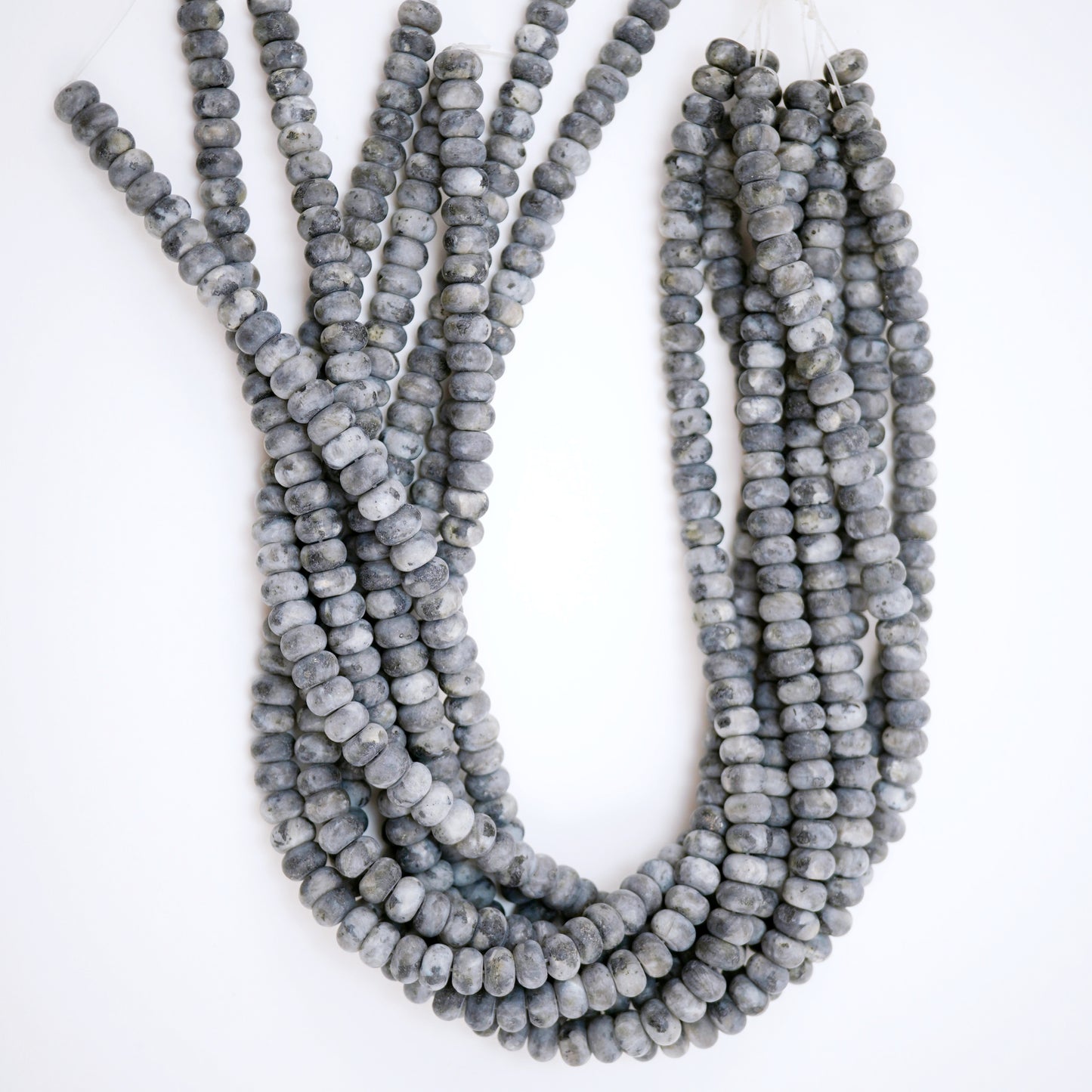 Larvikite (Rondelle)(Matte)(6mm)(8mm)(10mm)(16"Strand)