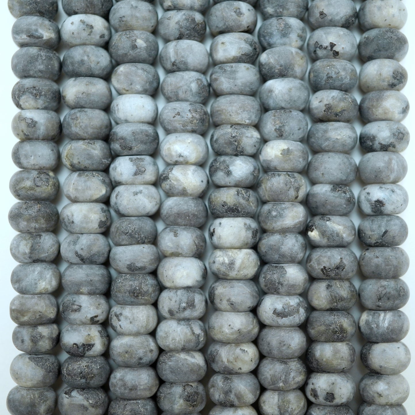 Larvikite (Rondelle)(Matte)(6mm)(8mm)(10mm)(16"Strand)