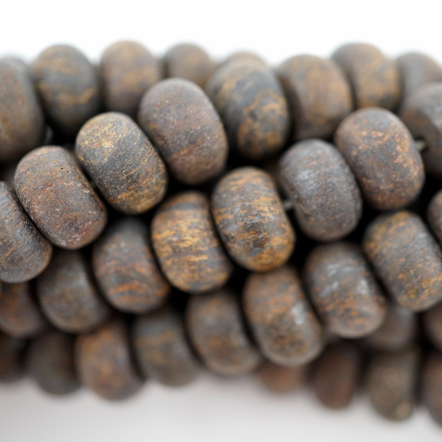 Bronzite (Rondelle)(Matte)(6mm)(8mm)(10mm)(16"Strand)