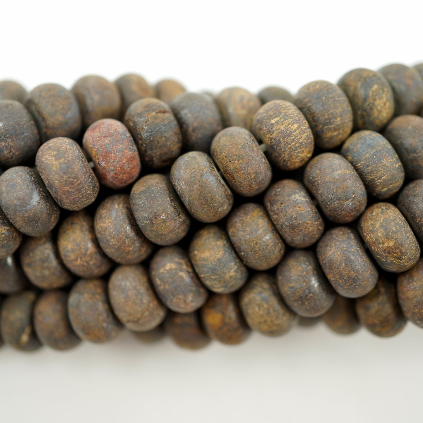 Bronzite (Rondelle)(Matte)(6mm)(8mm)(10mm)(16"Strand)