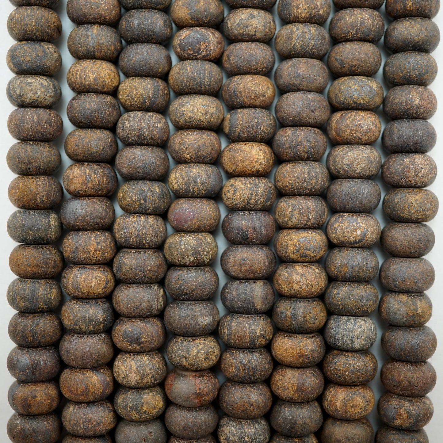 Bronzite (Rondelle)(Matte)(6mm)(8mm)(10mm)(16"Strand)