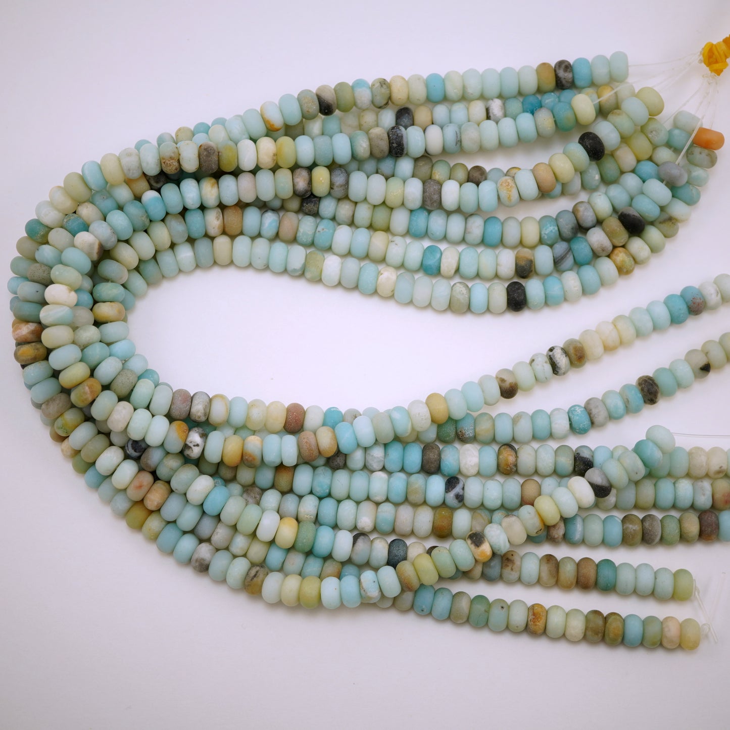 Black Gold Amazonite (Rondelle)(Matte)(6mm)(8mm)(10mm)