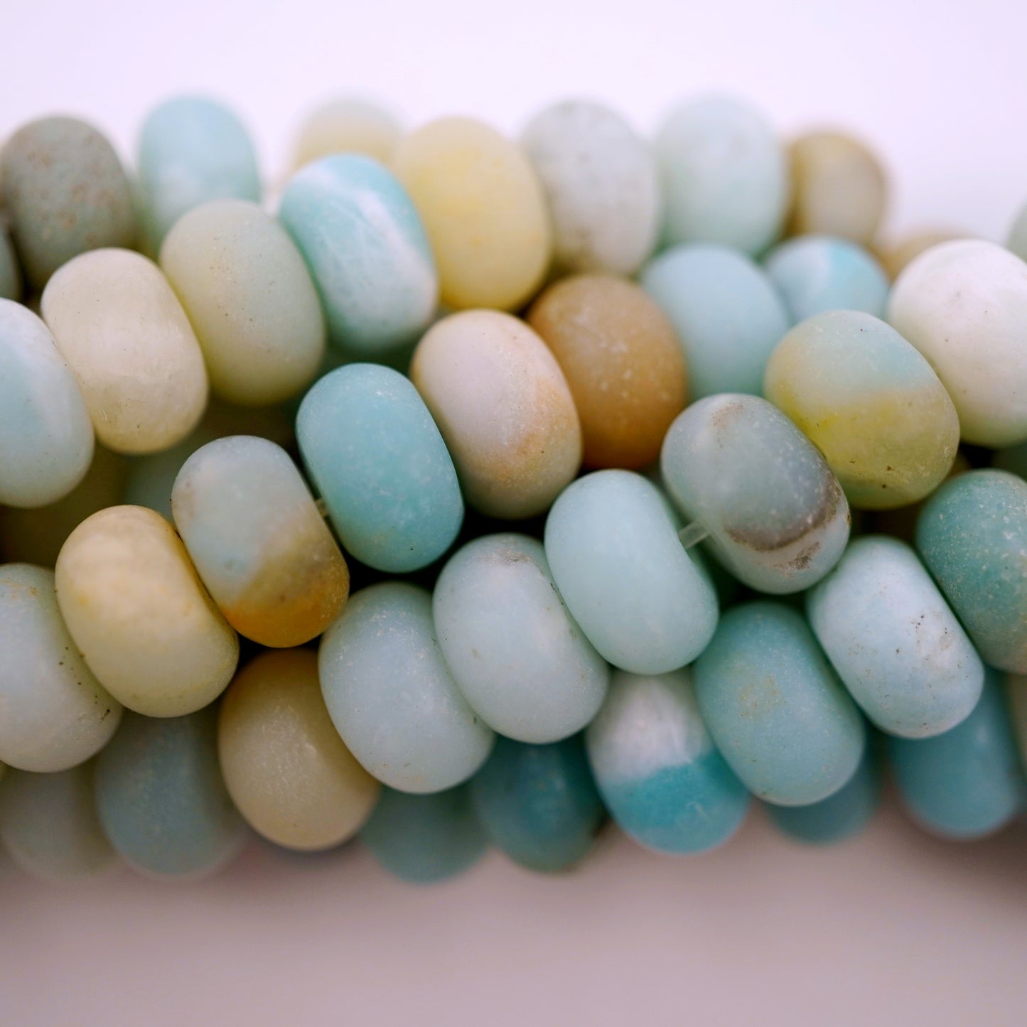 Black Gold Amazonite (Rondelle)(Matte)(6mm)(8mm)(10mm)