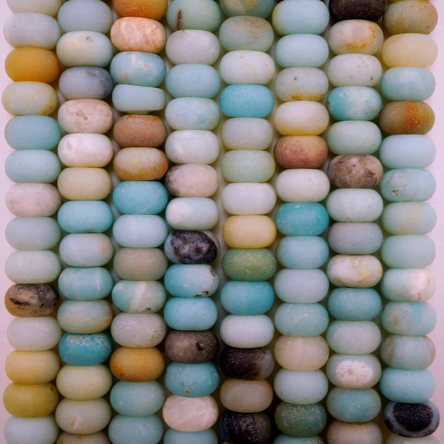 Black Gold Amazonite (Rondelle)(Matte)(6mm)(8mm)(10mm)