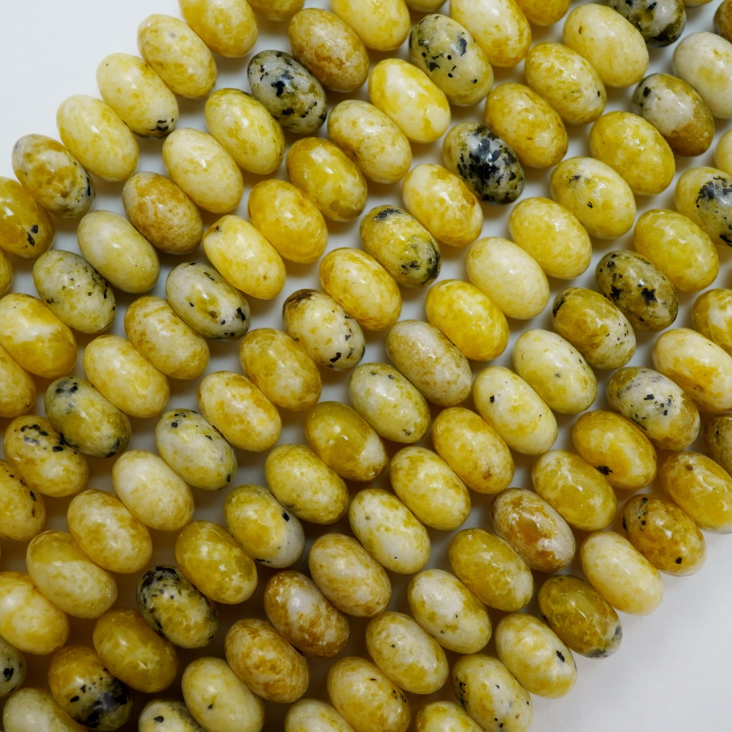 Serpentine (Rondelle)(Smooth)(6mm)(8mm)(10mm)(16"Strand)
