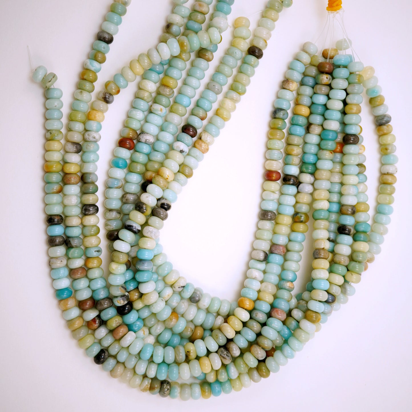 Black Gold Amazonite (Rondelle)(Smooth)(6mm)(8mm)(10mm)