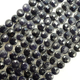 Blue Goldstone (Coin)(Micro)(Faceted)(6×4mm)(15"Strand)
