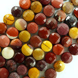 Mookaite (Coin)(Micro)(Faceted)(7×4mm)(15"Strand)