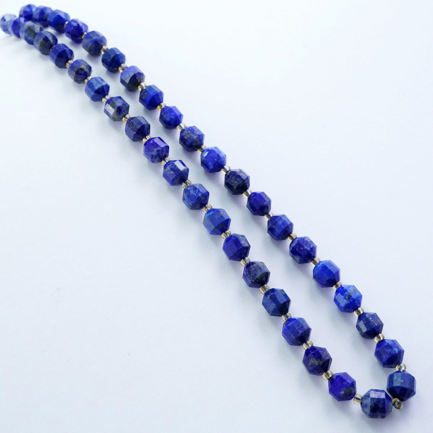 Lapis Lazuli (Barrel)(Faceted)(8x7mm)(16"Strand)