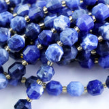 Sodalite (Barrel)(Faceted)(8x7mm)(16"Strand)