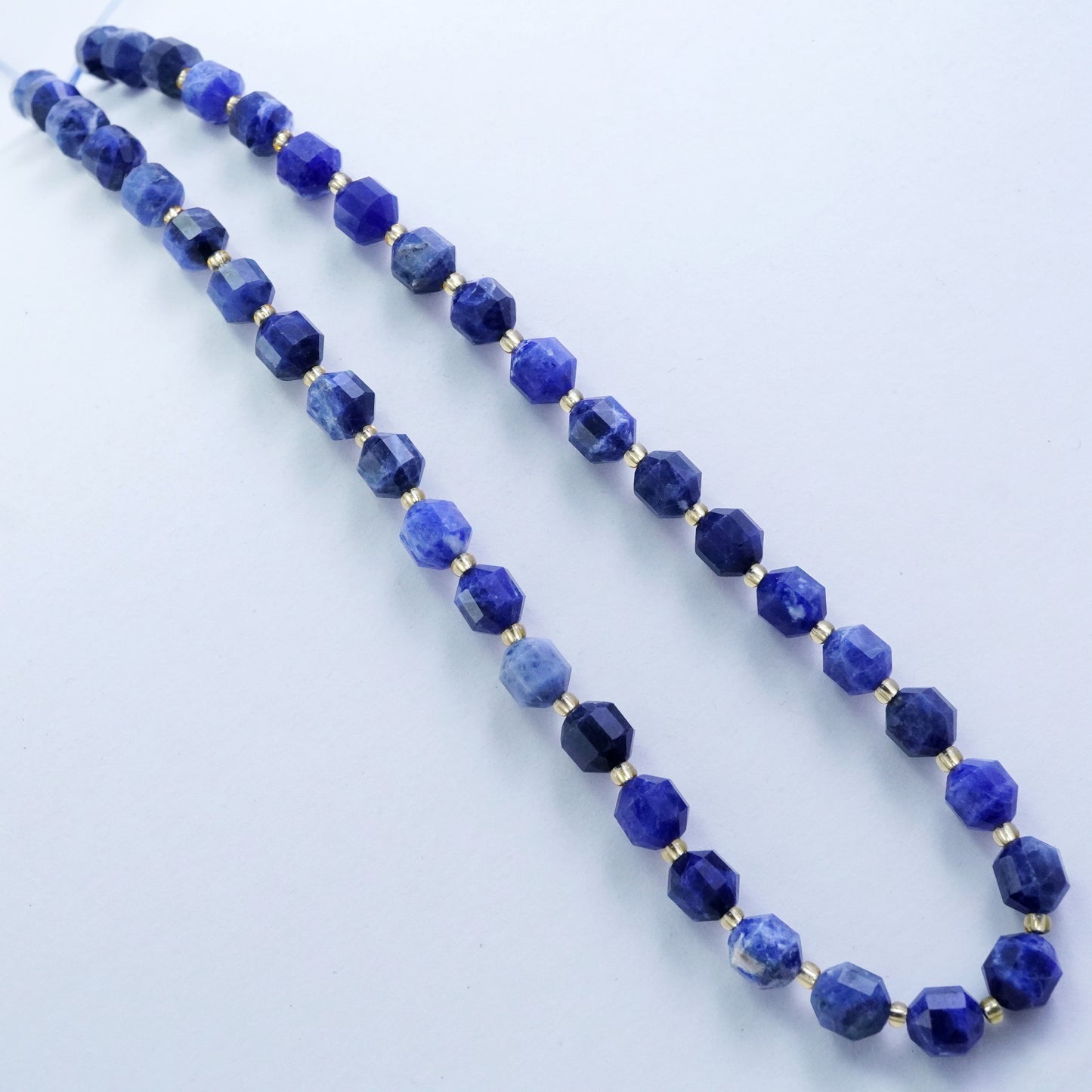 Sodalite (Barrel)(Faceted)(8x7mm)(16"Strand)