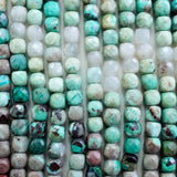 Chrysocolla (Cube)(Micro)(Faceted)(4mm)(15"Strand)
