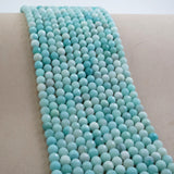 Amazonite (Round)(Faceted)(4mm)(6mm)(8mm)(10mm)(16"Strand)