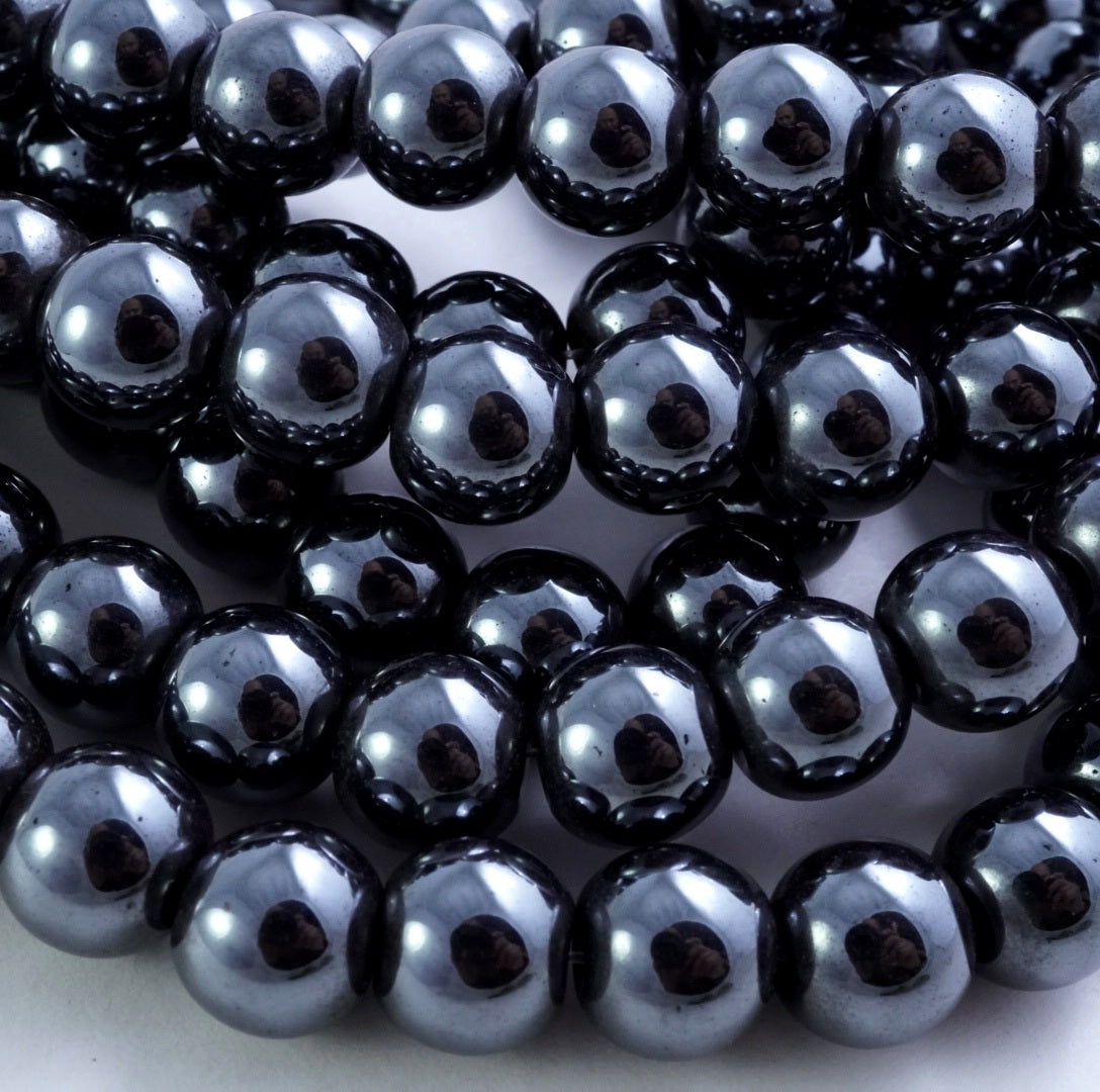 HEMATITE Gray Hematite Beads Smooth Round Beads AAA 2mm 3mm 4mm 6mm 8m –  Bead Boat
