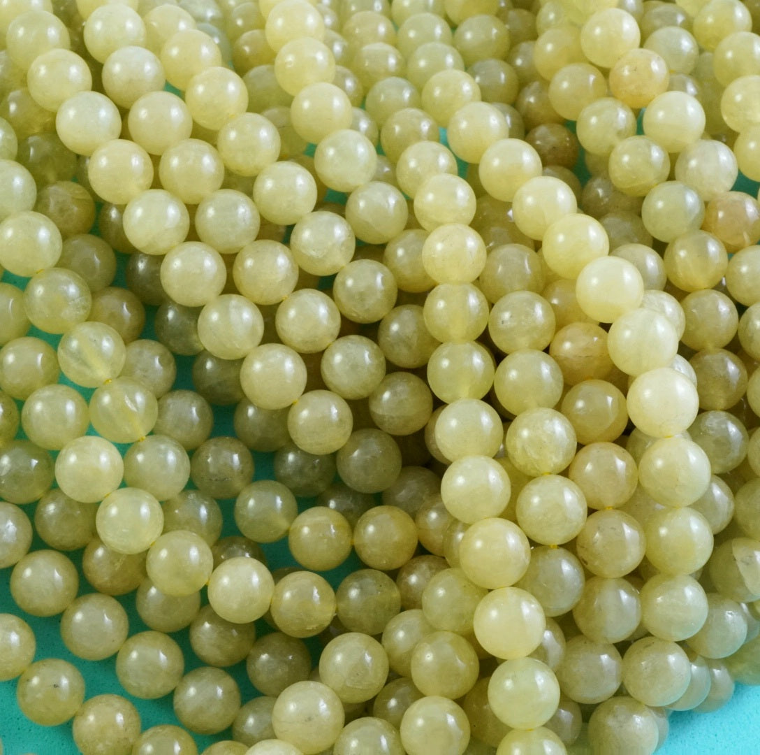 Heliodor (Golden)(Round)(Smooth)(6mm)(8mm)(10mm)(16"Strand)