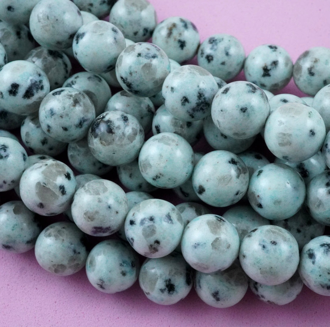 Kiwi Jasper (Round)(Smooth)(4mm)(6mm)(8mm)(10mm)(16"Strand)