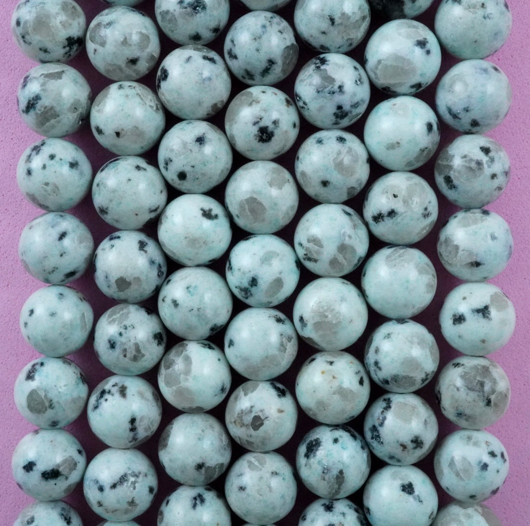 Kiwi Jasper (Round)(Smooth)(4mm)(6mm)(8mm)(10mm)(16"Strand)