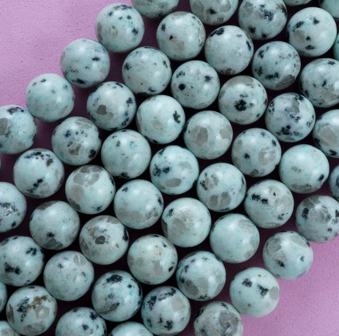 Kiwi Jasper (Round)(Smooth)(4mm)(6mm)(8mm)(10mm)(16"Strand)