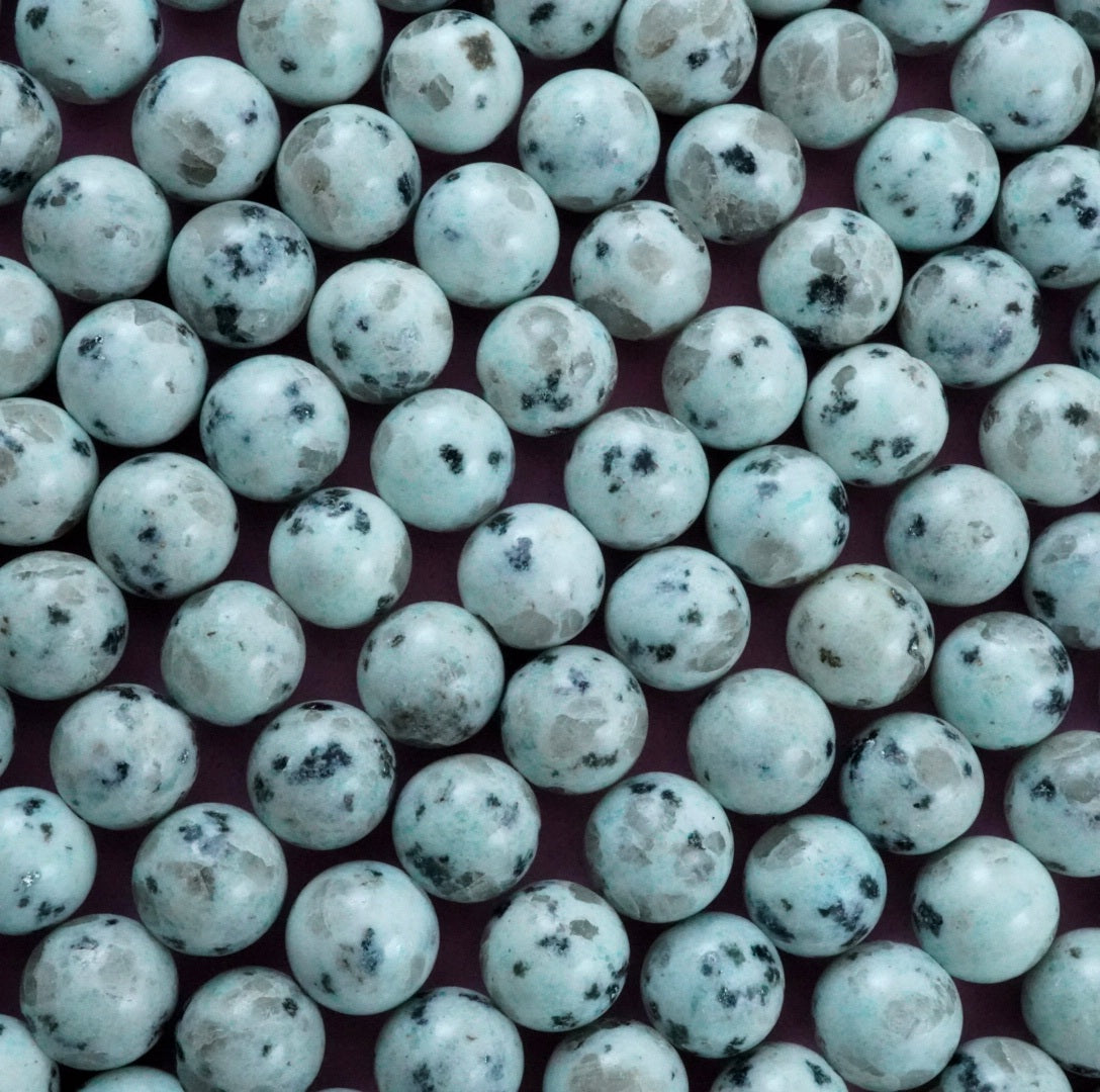 Kiwi Jasper (Round)(Smooth)(4mm)(6mm)(8mm)(10mm)(16"Strand)