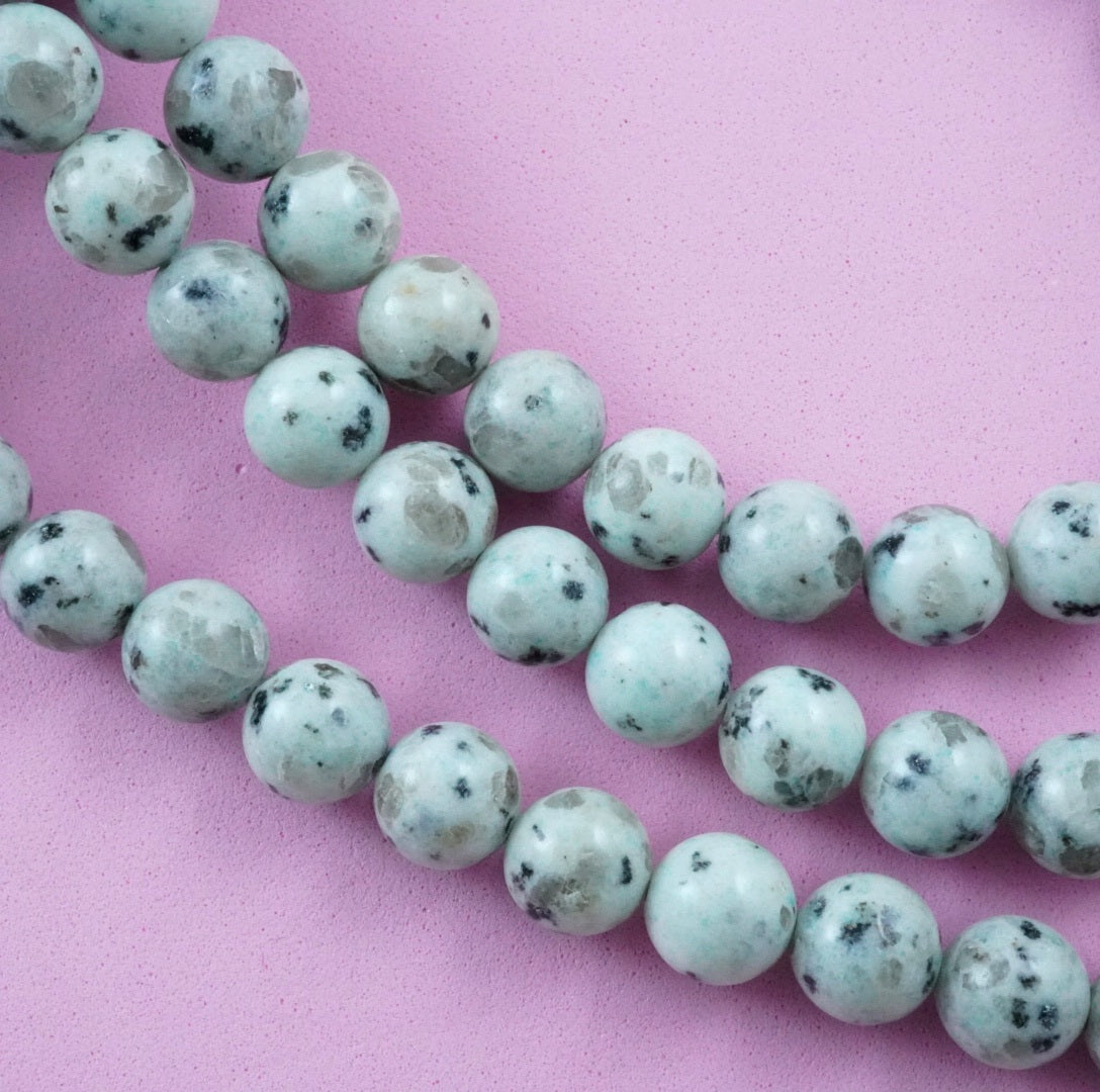 Kiwi Jasper (Round)(Smooth)(4mm)(6mm)(8mm)(10mm)(16"Strand)