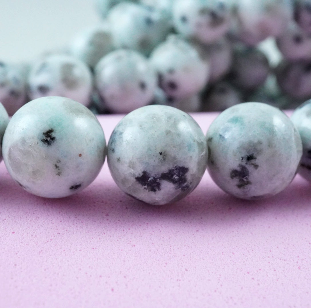 Kiwi Jasper (Round)(Smooth)(4mm)(6mm)(8mm)(10mm)(16"Strand)