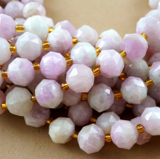 Kunzite (Rondelle)(Triangle-Faceted)(10x8mm)(15.5"Strand)