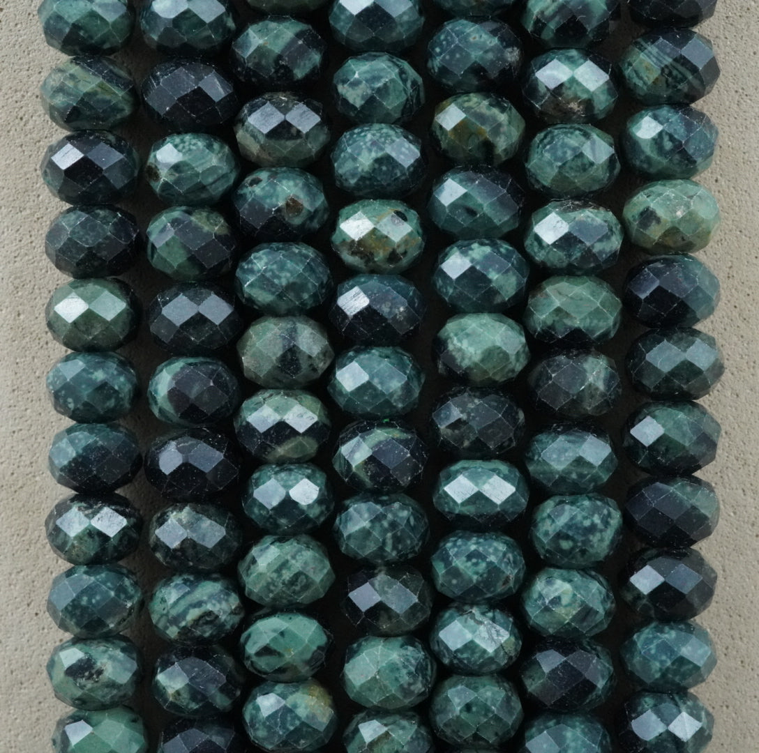 Kambaba Jasper (Rondelle)(Faceted)(6x4mm)(15.5"Strand)