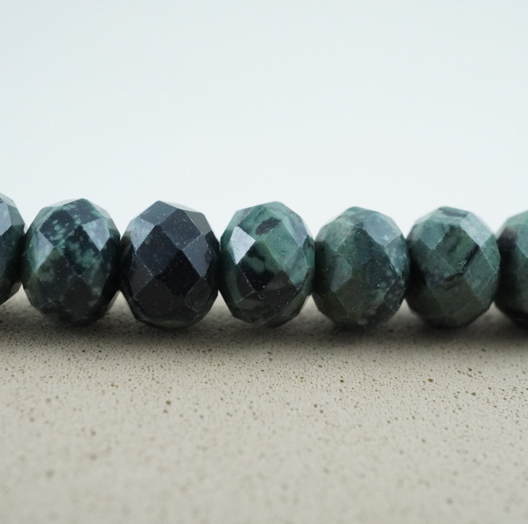 Kambaba Jasper (Rondelle)(Faceted)(6x4mm)(15.5"Strand)