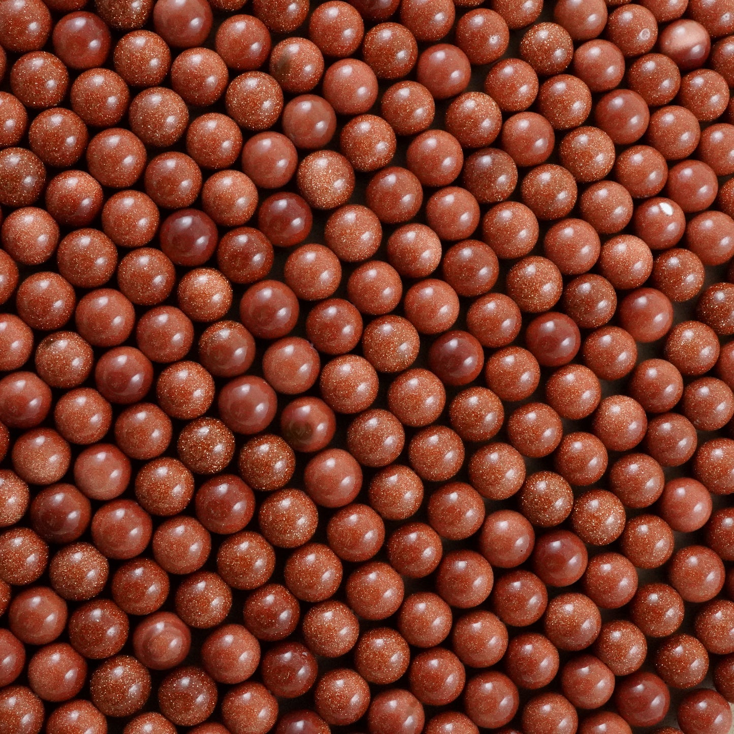 Goldstone (Round)(Smooth)(4mm)(6mm)(8mm)(10mm)(12mm)(16"Strand)