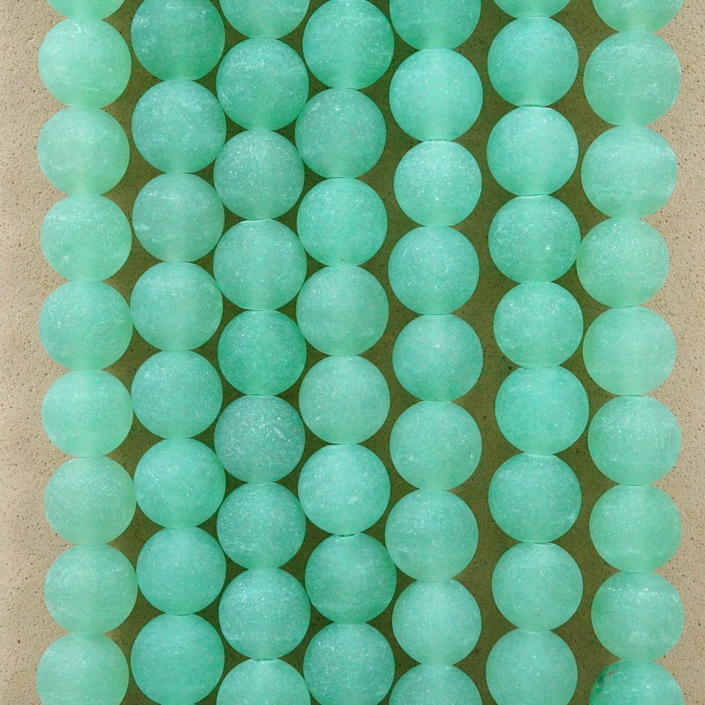 Green Aventurine (Round)(Matte)(4mm)(6mm)(8mm)(10mm)(12mm)(16"Strand)