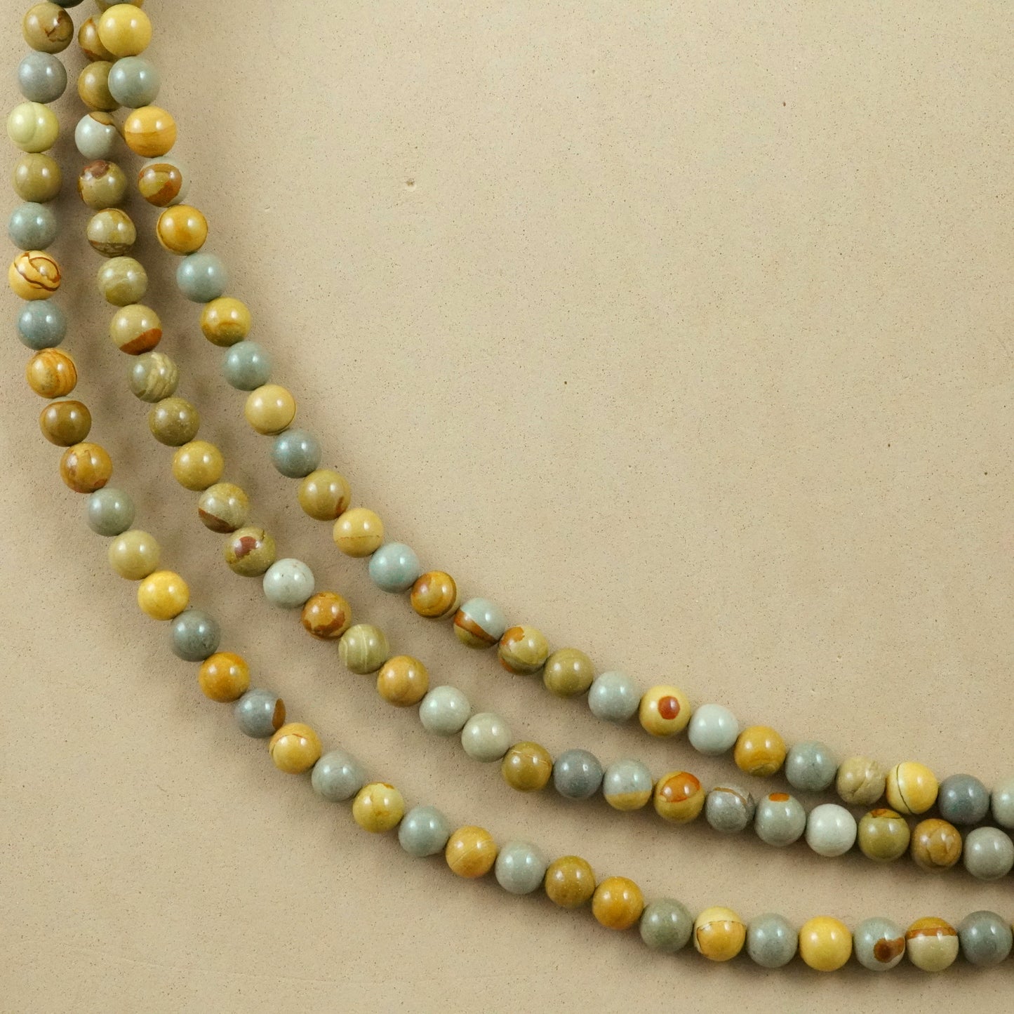 Wild Horse Jasper (Round)(Smooth)(6mm)(8mm)(10mm)(16"Strand)