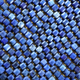 Dumortierite (Cube)(Faceted)(8mm)(15"Strand)