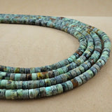 African Turquoise (Heishe)(Smooth)(4mm)(15"Strand)