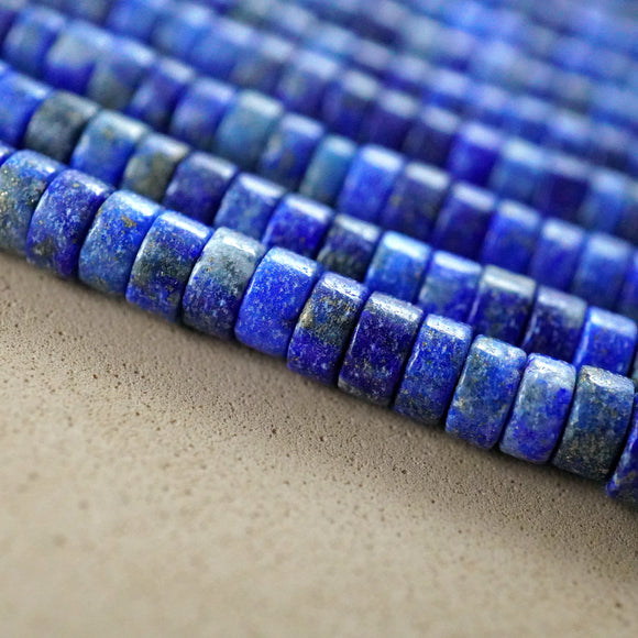 Lapis Lazuli (Heishe)(Smooth)(4mm)(15