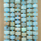 Aquamarine (Heishe)(Matte)(10mm)(16"Strand)