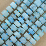 Aquamarine (Heishe)(Faceted)(10mm)(16"Strand)