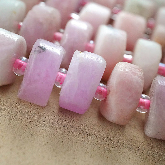 Kunzite (Heishe)(Matte)(10mm)(16"Strand)