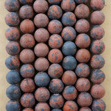 Mahogany Obsidian (Round)(Matte)(4mm)(6mm)(8mm)(10mm)(12mm)(16"Strand)