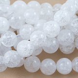 Crackle Quartz (Round)(Smooth)(6mm)(8mm)(10mm)(16"Strand)