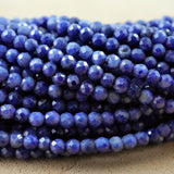Sapphire (Round)(Micro)(Faceted)(2mm)(15"Strand)