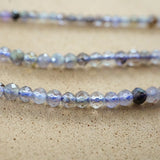 Iolite (Round)(Micro)(Faceted)(2.5mm)(15.5"Strand)