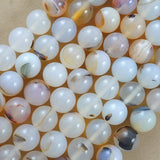 Montana Agate (Round)(Smooth)(4mm)(6mm)(8mm)(10mm)(12mm)(16"Strand)