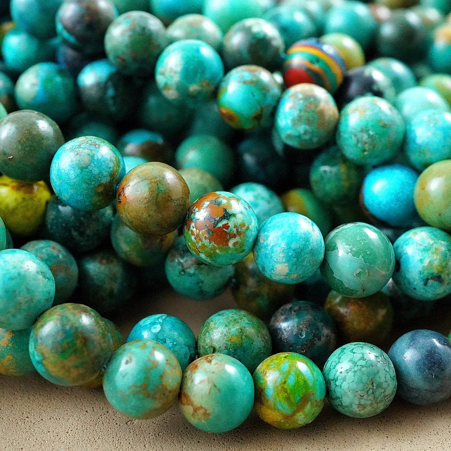 Turquoise (Round)(Smooth)(6mm)(15"Strand)