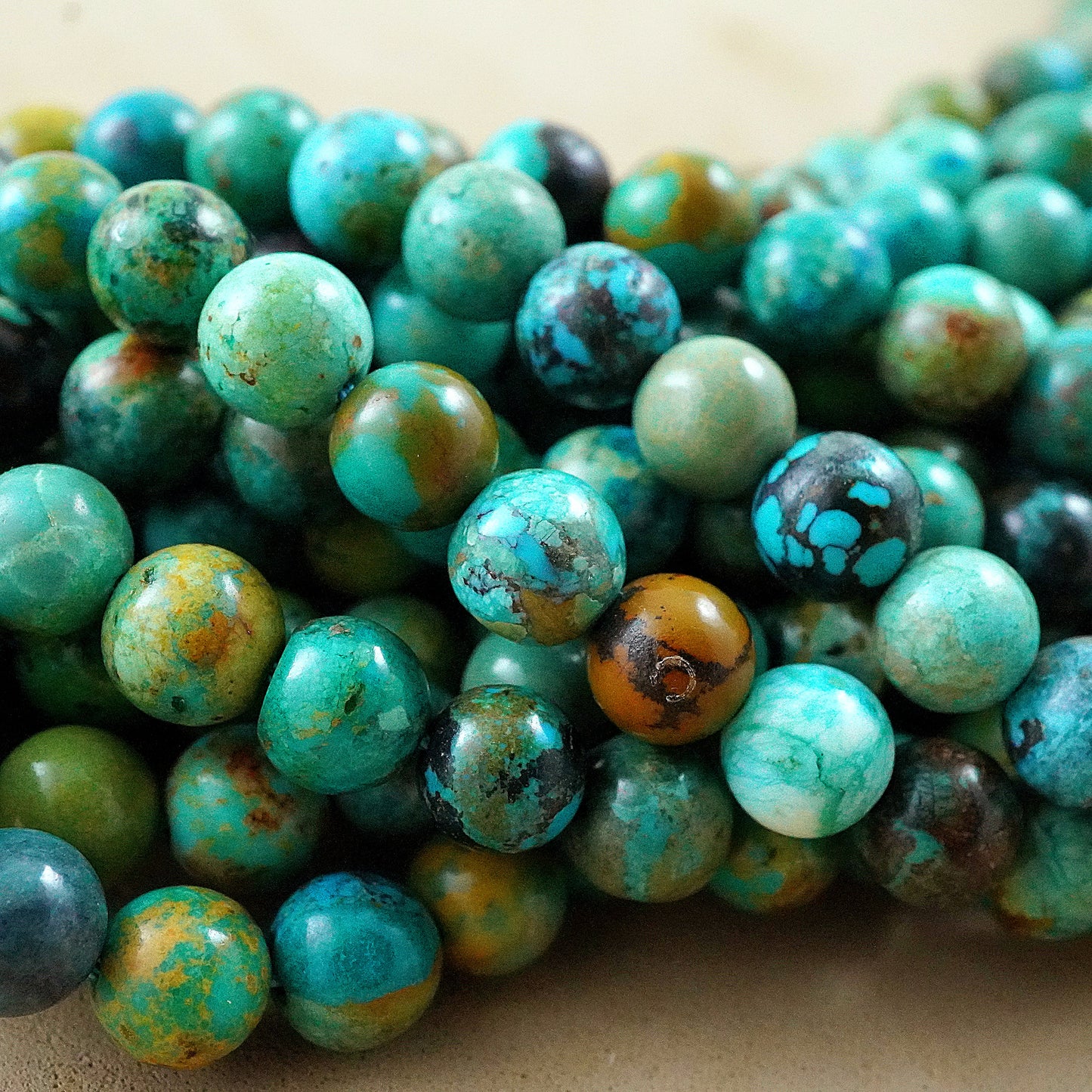 Turquoise (Round)(Smooth)(6mm)(15"Strand)