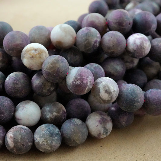 Eudialyte (Round)(Matte)(6mm)(8mm)(10mm)(12mm)(16"Strand)