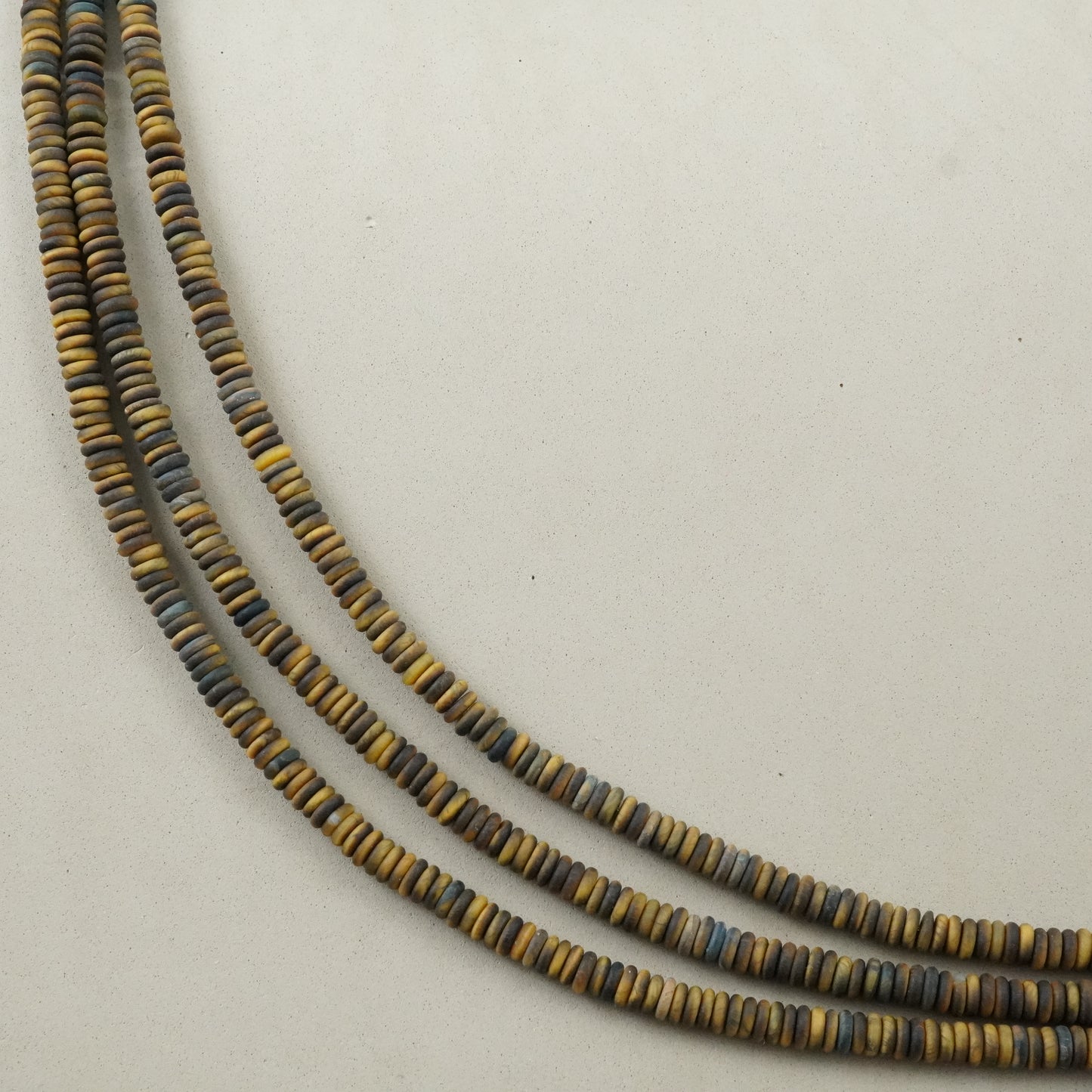 Tiger Eye (Rondelle)(Matte)(6mmx2mm)(15.5"Strand)