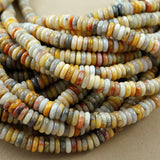 Crazy Lace Agate (Rondelle)(Smooth)(6mmx2mm)(15.5"Strand)