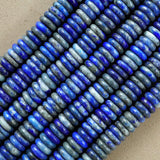 Lapis 4x6mm Rondelle Beads - 15 inch strand